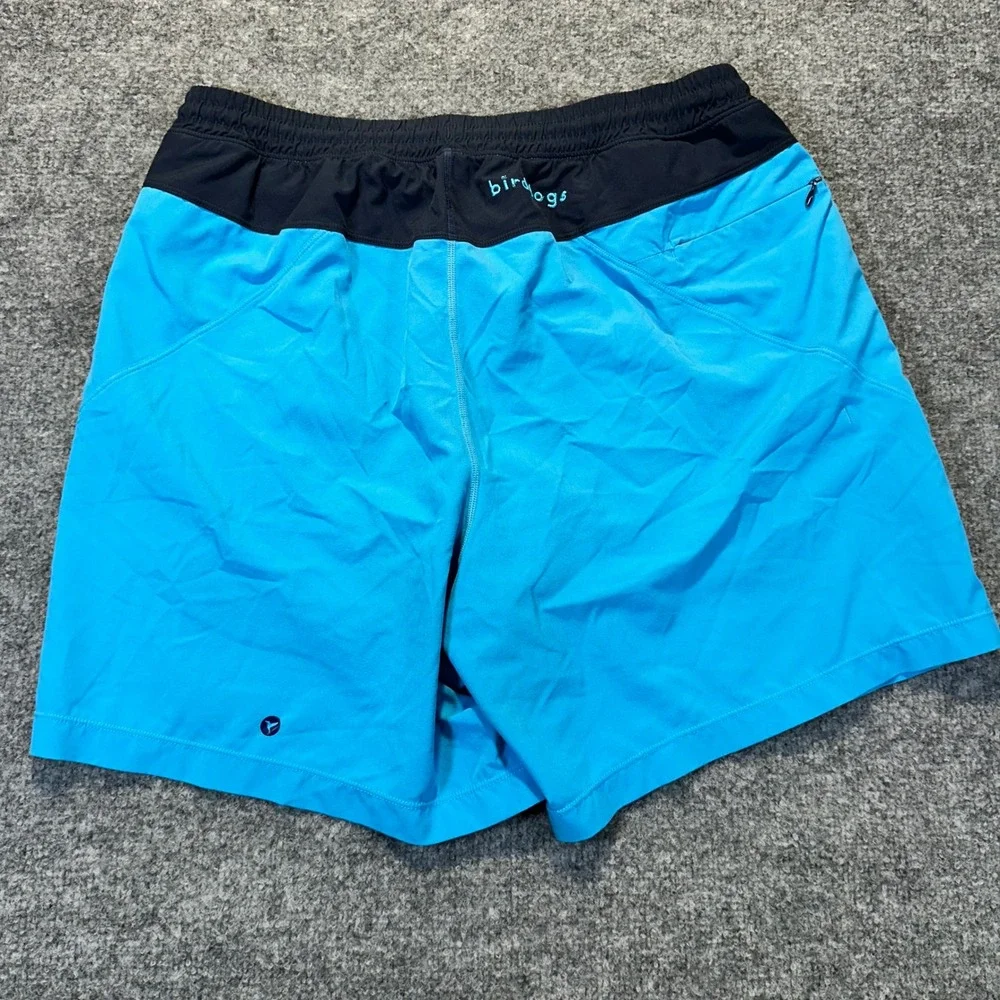 Birddogs Gym Shorts Men XL Blue Activewear Lined Athletic Training 6in Inseam